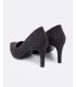 Zapatos de salon de Mujer lisos en Negro